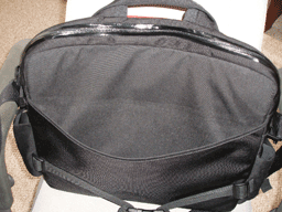 back magazine pocket pulled wide open