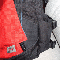 outside pockets just under the flap